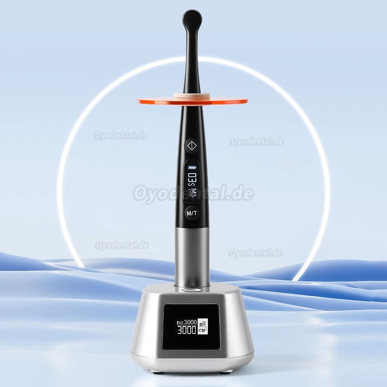 3H X-lite Q6 Ergonomisches Dental LED 1 Sekunde Polymerisationsgerät Kabellos mit Lichtmesser