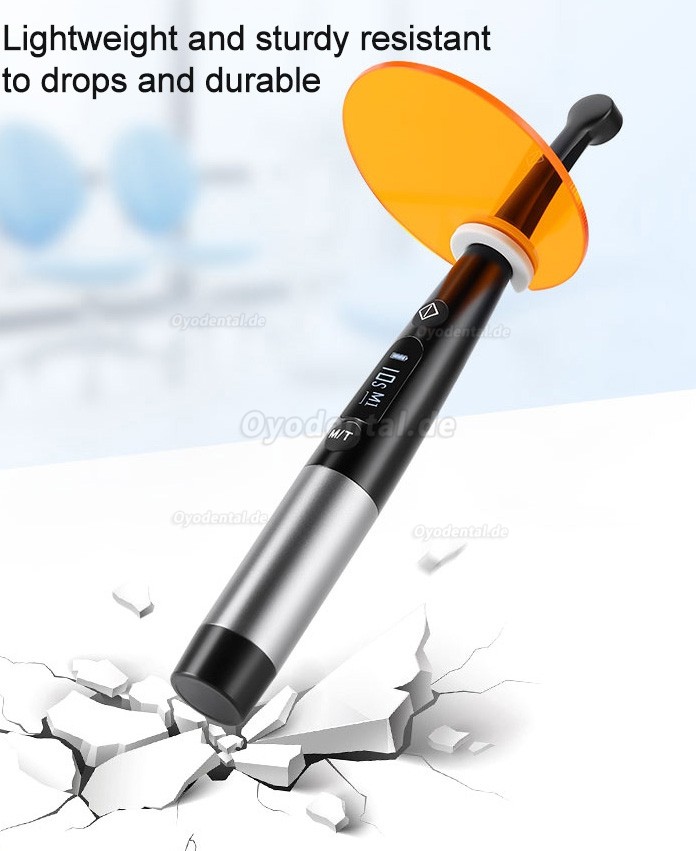 3H X-lite Q6 Ergonomisches Dental LED 1 Sekunde Polymerisationsgerät Kabellos mit Lichtmesser