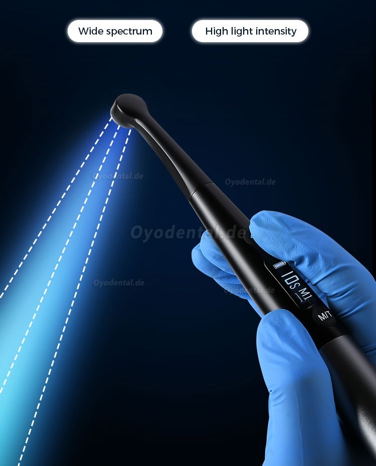 3H X-lite Q6 Ergonomisches Dental LED 1 Sekunde Polymerisationsgerät Kabellos mit Lichtmesser