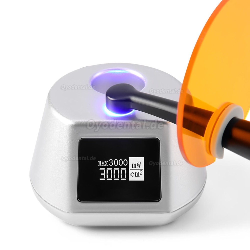 3H X-lite Q6 Ergonomisches Dental LED 1 Sekunde Polymerisationsgerät Kabellos mit Lichtmesser