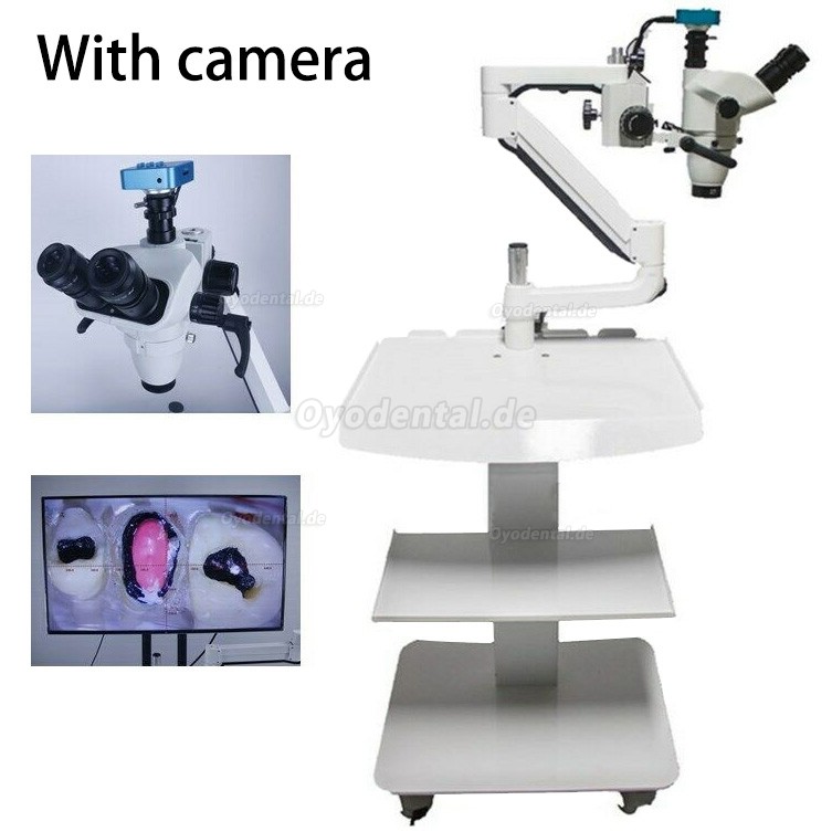Mobiler Trolley-Typ Wurzelkanaltherapie-Mikroskoplupen mit Kamera