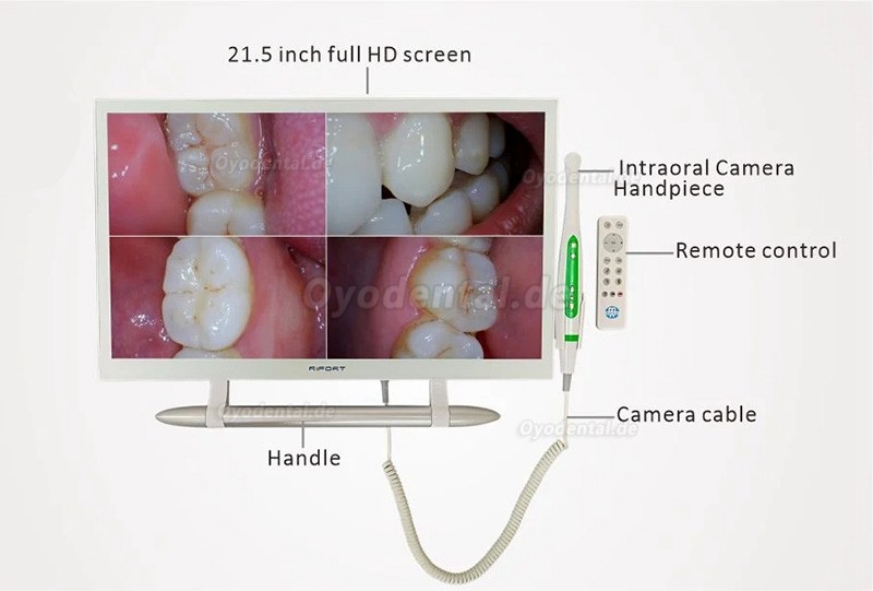 YF-2200M 21,5-Zoll Dental HD-Intraoralkamera mit Monitorbildschirm und Halterung für die Behandlungsstuhleinheit