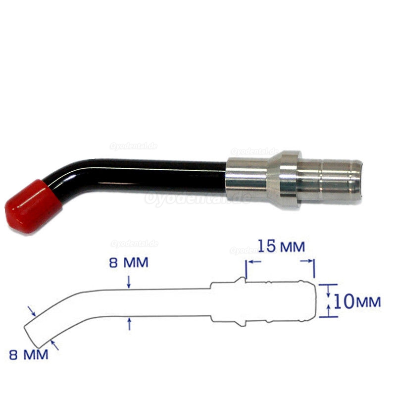 5 Stücke Polymerisationslampe Dental Optische Faser Härtung Licht, GUIDE Stab Spitze Glas LED Spitze 8 * 10 * 15mm