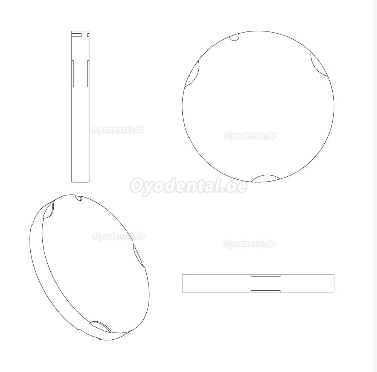 95 mm ST/HT Dentallabor-Zirkonzahn Ronden Kompatibel mit dem Zirkon Zahn System