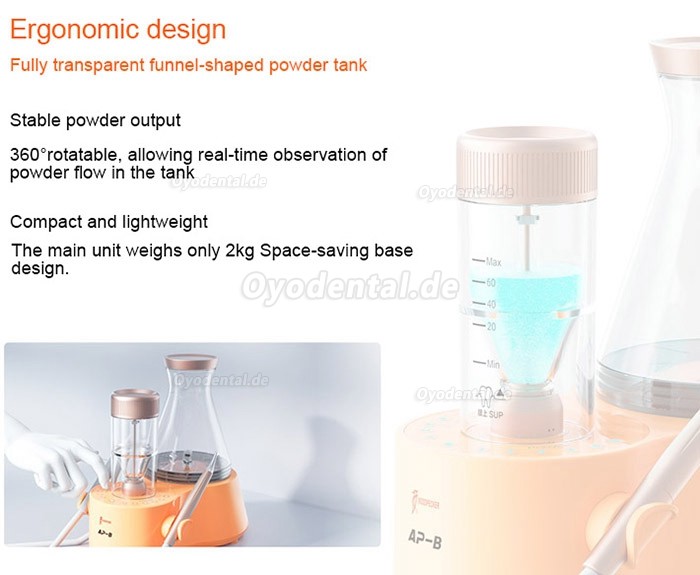 Woodpecker AP-B 2 In 1 Ultraschall Scaler und Pulverstrahlgerät Dental