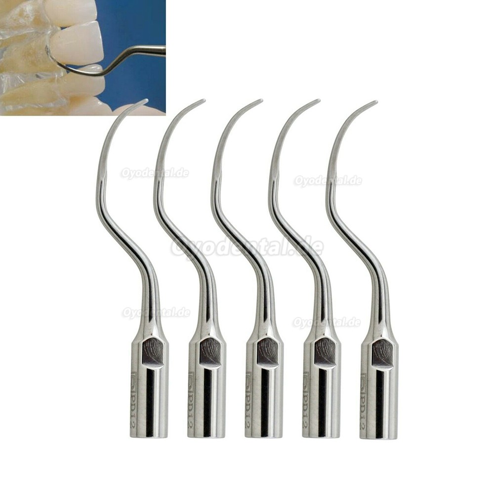 5Pcs PD12 Ultraschall Spitzen Parodontal Fit Satelec Acteon/ woodpecker DTE Ultraschall Scaler